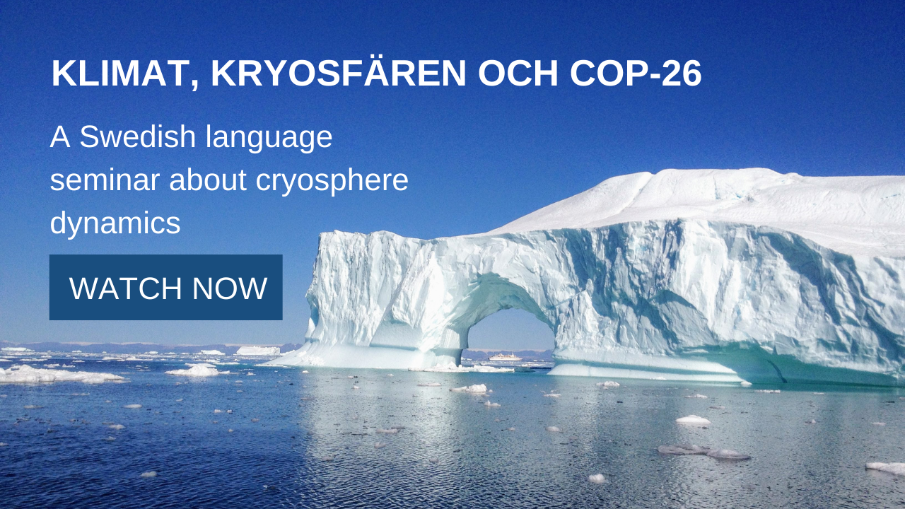 Swedish language seminar about the cryosphere